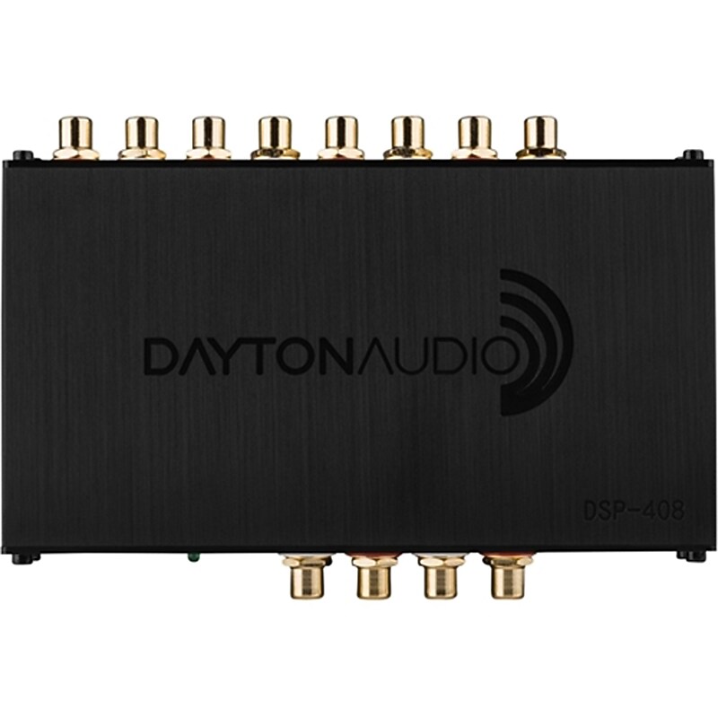 Dayton Audio DSP-408 4x8 DSP Digital Signal Processor for Home and Car Audio, Bluetooth Compatible, Black image 1