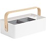 U Brands Mod Caddy 4-Compartment Plastic Desk Storage, White, 2 Pieces (5387U00-01)~#|#~2E60516B-EF4E-4885-9B92C576F16746DD_sc7