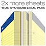 Ampad Double-Sheet Notepad, 8.5" x 11.75", Wide Ruled, Canary, 100 Sheets/Pad, /Pad (TOP20243)~#|#~2E610448-754E-43D5-959330B829A2FFFB_sc7
