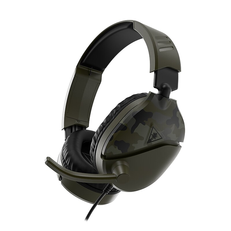 Turtle Beach Recon 70 Gaming Headset for Xbox Series X|S, Xbox One, PS5, PS4, Switch, Mobile and PC, Green Camo (TBS-6455-02) image 1