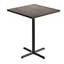 Flash Furniture Bennett Square Shaped Wooden Commercial Indoor Table, 36" x 36", Dark Brown Top/Black Base (GSFSQ36DBT3030B)~#|#~2E67C447-8A8C-42DC-B54E967E5B6E79F1_sc7