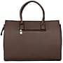 Karla Hanson 16" Faux Leather Water Resistant Laptop Bag, Brown (21201BROWN)~#|#~2E6C6D49-2672-43BA-B77F3898403908DF_sc7