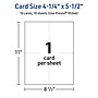 Avery Integrated Cards, 4.25" x 5.5", Glossy White, 10/Pack (95346)~#|#~2E6E1F9D-5B3C-4C3A-9F02D5A07A707F09_sc7
