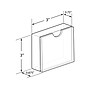 Azar Sign Holder, 3" x 3", Desktop/Wall, Clear Acrylic, 2/Pack (104553-2PK)~#|#~2E7432F6-C42A-4818-873C621B75DEE29C_sc7