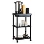 Mind Reader 3-Shelf Plastic Rolling Utility Cart, Black (CARTCOFF-BLK)~#|#~2E74C7C0-80BD-4321-B12F28DCA3F6A275_sc7