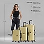 InUSA Aurum 3-Piece Hardside Spinner Luggage Set, TSA Checkpoint Friendly, Champagne (IUAURSML-CHA)~#|#~2E7E0CF8-9939-4B4F-924217F07650CEEA_sc7