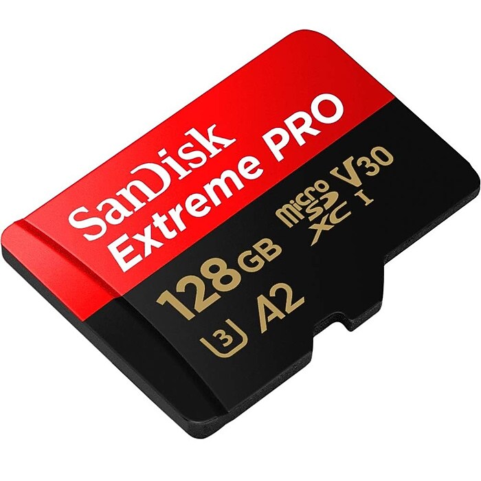 SanDisk Extreme PRO 128GB microSDXC Memory Card, Class 10, UHS I