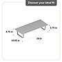 Anji Mountain Mango Wood & Metal Monitor Stand with Two USB Ports and Drawer, Up to 32" Monitor, Natural (MS-MNG-06GLD-PD)~#|#~2E8191C6-2579-493D-93D8082E60E429E2_sc7