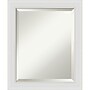 Amanti Art Flair Soft White Narrow Frame Wall Mirror, 4" x 20" (A42674960744)~#|#~2E842E69-E94B-457B-AC1FF75225E5514D_sc7
