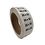 Nahanco 35 x 32 Plastic Size Marker, Clear/Black/White, 250/Roll (DSM-292)~#|#~2E8553AD-BE30-4C56-9473E6792F484B95_sc7