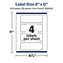 Avery Laser/Inkjet Rectangle Multipurpose Labels, 2" x 6", White, 100 Labels/Pack (94242)~#|#~2E88106A-336E-49FF-A80994D9CB64324E_sc7