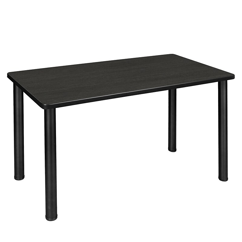 Regency Kee 42"W x 24"D Training Room Table, Laminate, Ash Grey/Black (MT4224AGBPBK) image 1