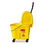 Rubbermaid Tandem Bucket & Side-Press Wringer, 31 qt. (7.75 Gal.), Yellow (FG738000YEL)~#|#~2E89F988-7C98-47C4-ABBE0501DA684FE3_sc7