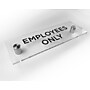Cosco Employees Only Indoor Sign, 3" x 9", Acrylic Clear (098530)~#|#~2E8E21B3-62DC-4573-950E9A518E508C56_sc7