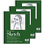 Strathmore 400 Series 9" x 12" Wire Bound Sketch Pad, 100 Sheets/Pad, 3/Bundle (STTP457903-3)~#|#~2E8F64C5-044F-4986-AB6BD49C00973C76_sc7
