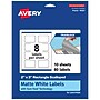 Avery TrueBlock Laser/Inkjet Decorative Edge Multipurpose Labels, 2" x 3", White, 80/Pack (94267)~#|#~2E93FD7A-3FAC-4B92-98EDFB393E74CE2F_sc7