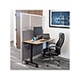Luxor Modular Room Divider Starter Wall, 70"H x 53"W, Gray PET/Frosted Acrylic (MW-5370-FCG)~#|#~2E9AFCCE-7469-4A6F-AAF732DBDCBA2727_sc7