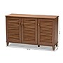Baxton Studio Coolidge 8-Shelf Shoe Cabinet, Walnut (156-9390-HiT)~#|#~2E9F2263-6E79-4DDE-8889F937A59210AD_sc7