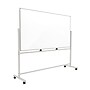 TRU RED™ Magnetic Painted Steel Mobile Dry Erase Board, Aluminum Frame, 40"H x 72"W (TR62829)~#|#~2EA27131-AF4F-4117-840A2C1C5D561830_sc7