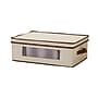 Household Essentials 6.5" Mug and Tumbler Windowed Panel Storage Chest with 12 Compartments, Cream (HH531)~#|#~2EA7C7D0-3B02-445B-A7C99A9F3238549B_sc7