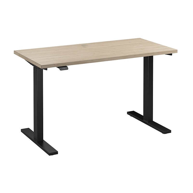 Bush Business Furniture Move 60 Series 48"W Electric Adjustable Standing Desk, Natural Elm/Black Powder Coat (M6S4824NEBK) image 1