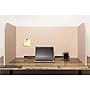 Versare SoundSorb Foldable Fabric Freestanding Privacy Panel, 24"H x 48"W, Beige (DS7826103-1)~#|#~2EABA643-86CB-49A8-895E692291FB845E_sc7