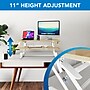 Mount-It! 38"W Rectangular Adjustable Mixed Materials Standing Desk Converter, Maple Woodgrain (MI-15007)~#|#~2EACC653-5F46-4DB8-ADE4AB3E811F50FC_sc7