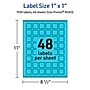 Avery Laser/Inkjet Multipurpose Square Labels, 1" x 1", Bright Blue, 1920/Pack (94103)~#|#~2EB871C2-33C3-4827-A2E2388DF6D50F2B_sc7