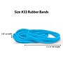 Alliance Multi-Purpose #33 Rubber Bands, 3-1/2" x 1/8", Cyan Blue, 180/Pack (42339)~#|#~2EBF1B47-BB99-427C-8A07DF1E6D650869_sc7