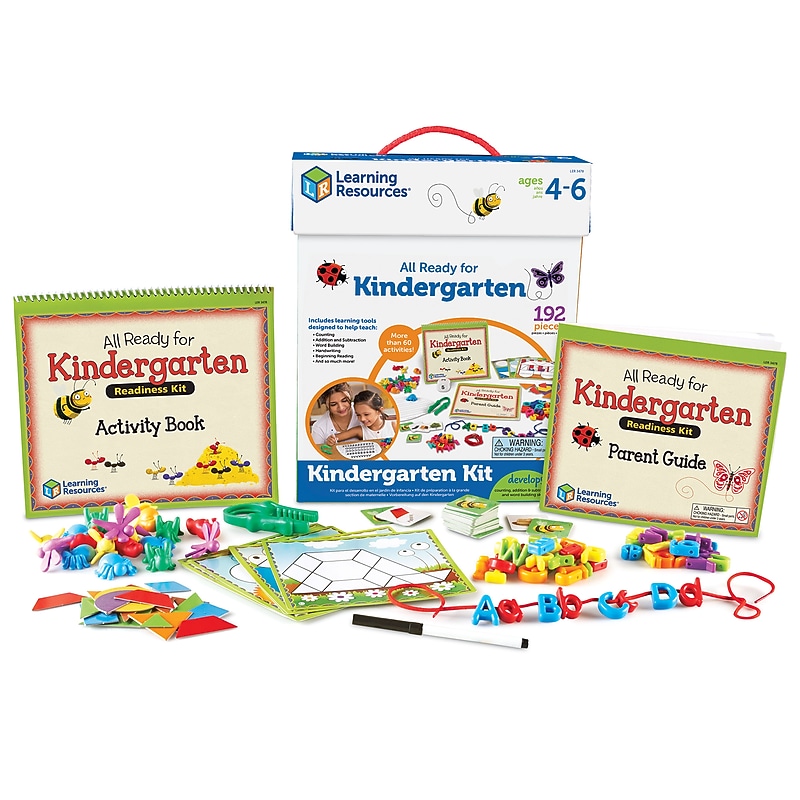Learning Resources All Ready For Kindergarten Readiness Kit, Multicolored (LER3478) image 1
