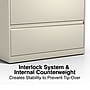 Staples Commercial 2-Drawer Lateral File Cabinet, Letter/Legal Size, Lockable, 28.15"H x 36"W x 18.62"D, Putty (60921/17450)~#|#~2ECC4B28-E20F-4ACD-BD6F372334EE8547_sc7
