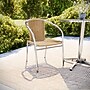 Flash Furniture Lila Aluminum/Rattan Stacking Chair, Beige (TLH020BGE)~#|#~2ED468EA-97F6-4B4B-8B0BB020FE110ADB_sc7