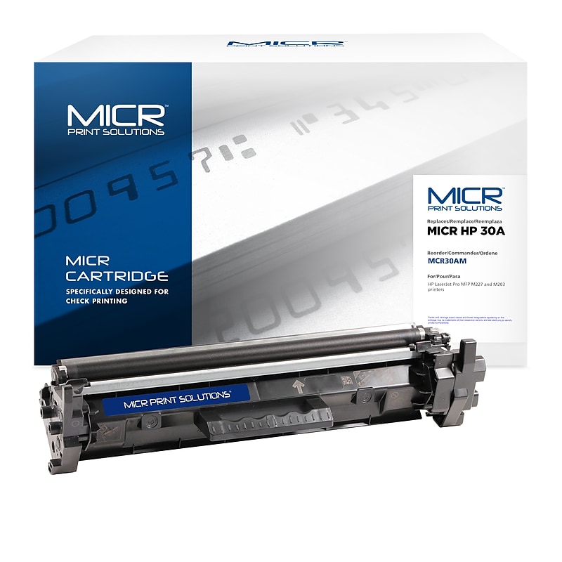 MICR Print Solutions  Compatible Black Standard Yield MICR Toner Cartridge Replacement for HP 30A image 1