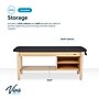 Aristo Wood H-Brace Physician Exam Table with Shelf, Cabinet, Paper Cutter, and Holder, 500lbs. Capacity, Black ~#|#~2ED9AF0C-7197-459A-ACCAE5200DA78BC6_sc7