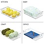 iDESIGN Medium Stackable Plastic Storage Bin, Clear, 2/Pack (03062W)~#|#~2EDA30D8-C519-4E3F-8742D8B9BB4EA62F_sc7