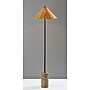 Adesso Rayne 61.25"H Floor Lamp, Brown Marble Base with Rattan Shade (3296-01)~#|#~2EDD4E5A-5E6B-41D8-A9389067E825A4D4_sc7