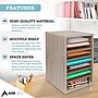 AdirOffice 500 Series 11-Compartment Literature Organizers, 10.75" x 11.75", Medium Oak, 2/Pack (500-11-MEO-2PK)~#|#~2EDEB336-147D-46A1-A3F3E2FE68867B97_sc7