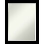 Amanti Art Brushed Black Beveled Bathroom Wall Mirror, 27.5" x 21.5", Black (A42678100286)~#|#~2EDFE730-E6B9-44F6-A84B5F7F46B95388_sc7