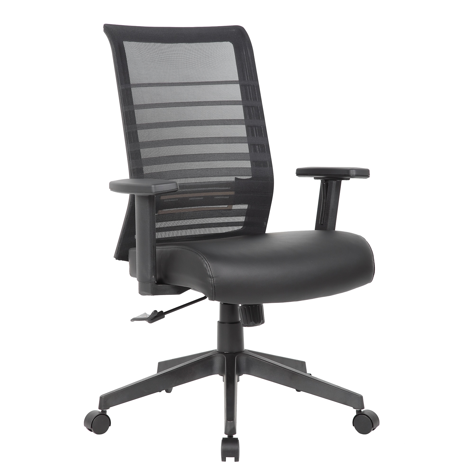 Boss Office Products Ergonomic Mesh/Vinyl Swivel Task Chair, Black (B6566AM-BK) Sansujyuku sansujyuku.com