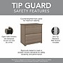 Bush Furniture Cabot 2-Drawer Lateral File Cabinet, Letter/Legal Size, 30" H x 31.26" W x 19.57" D, Ash Gray (WC31280)~#|#~2EE784A3-BD38-4A3C-B6475D1FBED2D78D_sc7