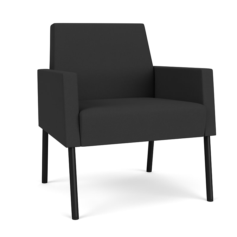 Lesro Mystic Lounge Fabric Guest Chair, Open House Graphite/Black (ML1101.SBK-01OHGP) image 1