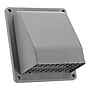 Lambro 6" Plastic Wall Exhaust Vent with Hinged Screen, Removable Damper & 1.25" Collar, Gray (3510G)~#|#~2EEAAD99-D47A-42FB-BEECEC68172603C2_sc7