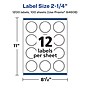 Avery Laser/Inkjet Starburst Multipurpose Labels, 2.25"  Dia, Matte White, 1200/Box (94608)~#|#~2EEB5517-2271-4CE5-BA8FCCE2B69B5316_sc7