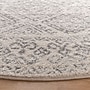 Safavieh Tulum Collection 8' Round Indoor Area Rug, Machine Made, Ivory/Grey (TUL264A-8R)~#|#~2EED9C16-35BD-4C98-B66FADD4FCD07C98_sc7