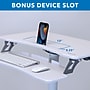 Mount-It! 28"W Adjustable Mobile Sit-Stand Computer Workstation, White (MI-7979W)~#|#~2EEEAB09-6D8C-4741-A3FB82606412D294_sc7