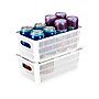 Simplify Slide to Stack Storage Tote, Plastic, White, 2/Pack (25934-WHITE-ST)~#|#~2EEFCE3C-CEA5-4050-817830565563F526_sc7
