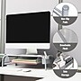 Mind Reader Monitor Stand with Paper Tray, Metal, Silver  (MESHMONSTA-SIL)~#|#~2EF01A46-0015-4D1A-B98B39DF051F22BA_sc7
