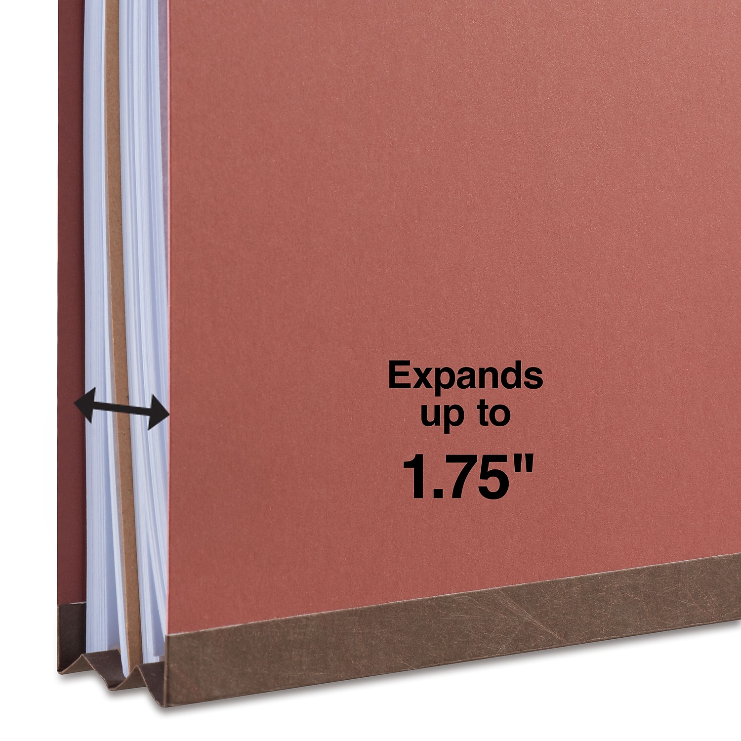 Staples Pressboard Classification Folders 2/5Cut Top Tab Legal 1 Div Red 10/BX - Bild 6 von 7