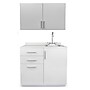 Viva Comfort 36" H x 36" W Exam Room Medical Cabinet with Right Sink and 36" W Wall Cabinet, 3 Drawers, Gray (90236RS-GRY-WAL)~#|#~2EFCFEAA-97C7-4CF4-B5B16829A3F861C6_sc7