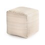 Anji Mountain Mojave Ivory Fabric Square Pouf Ottoman (AMBPF186-1818)~#|#~2EFD7A4E-EA56-40FD-BABB50F6730B90BA_sc7